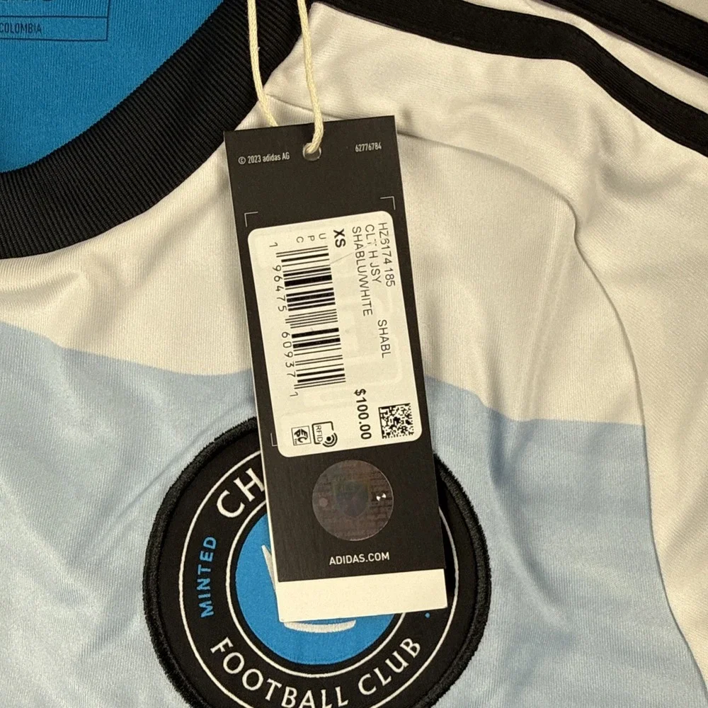 Adidas Charlotte FC 24/25‎ Home Authentic Jersey Slim Fit Men's Size XS HZ6174